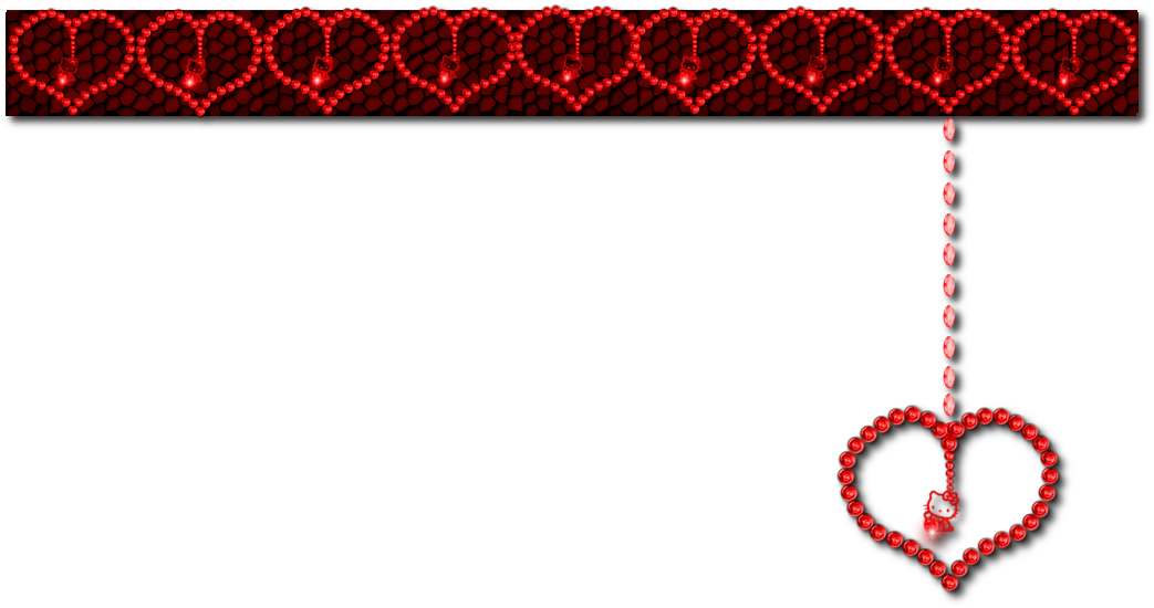 More Like Hello Kitty Heart Border By Julee San By - Border Designed Hello Kitty Clipart (1043x550), Png Download