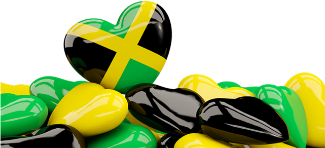 Heart Jamaica Flag Png Clipart (640x480), Png Download