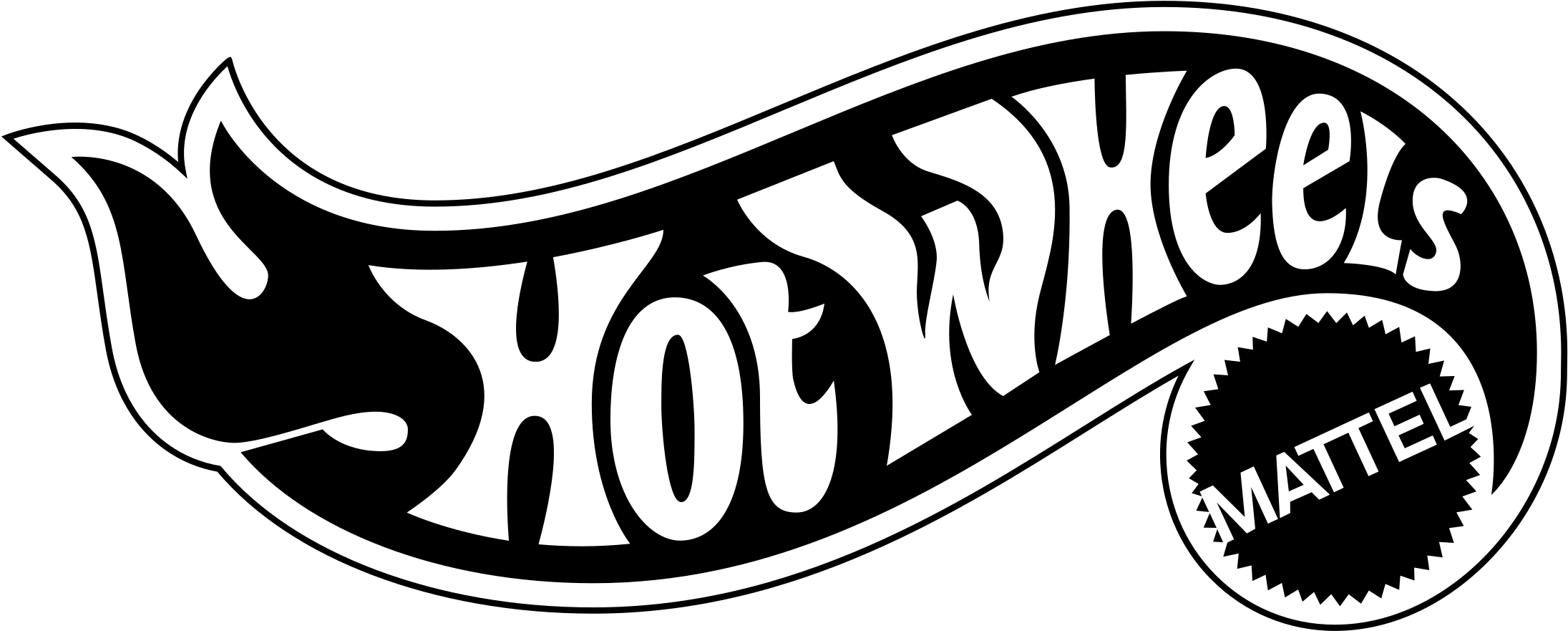 Hot Wheels Logo Png Transparent - Hot Wheels Sticker Clipart (2400x2400), Png Download