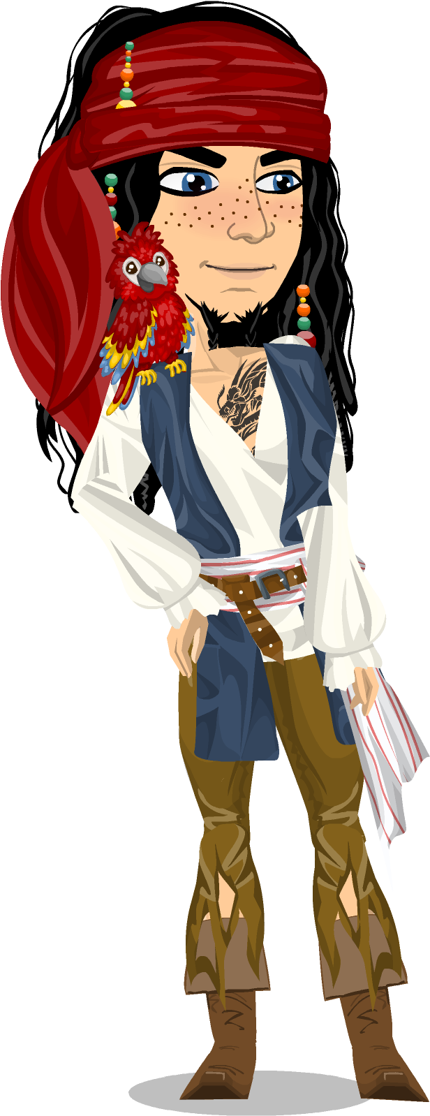 Disney Jack Sparrow Look - Jack Sparrow Moviestarplanet Clipart (663x1603), Png Download