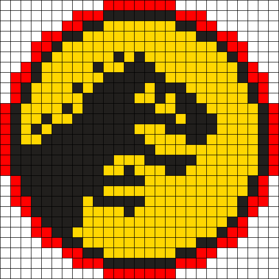 Jurassic Park Logo Perler Bead Pattern / Bead Sprite - Jurassic Park Perler Beads Clipart (568x568), Png Download