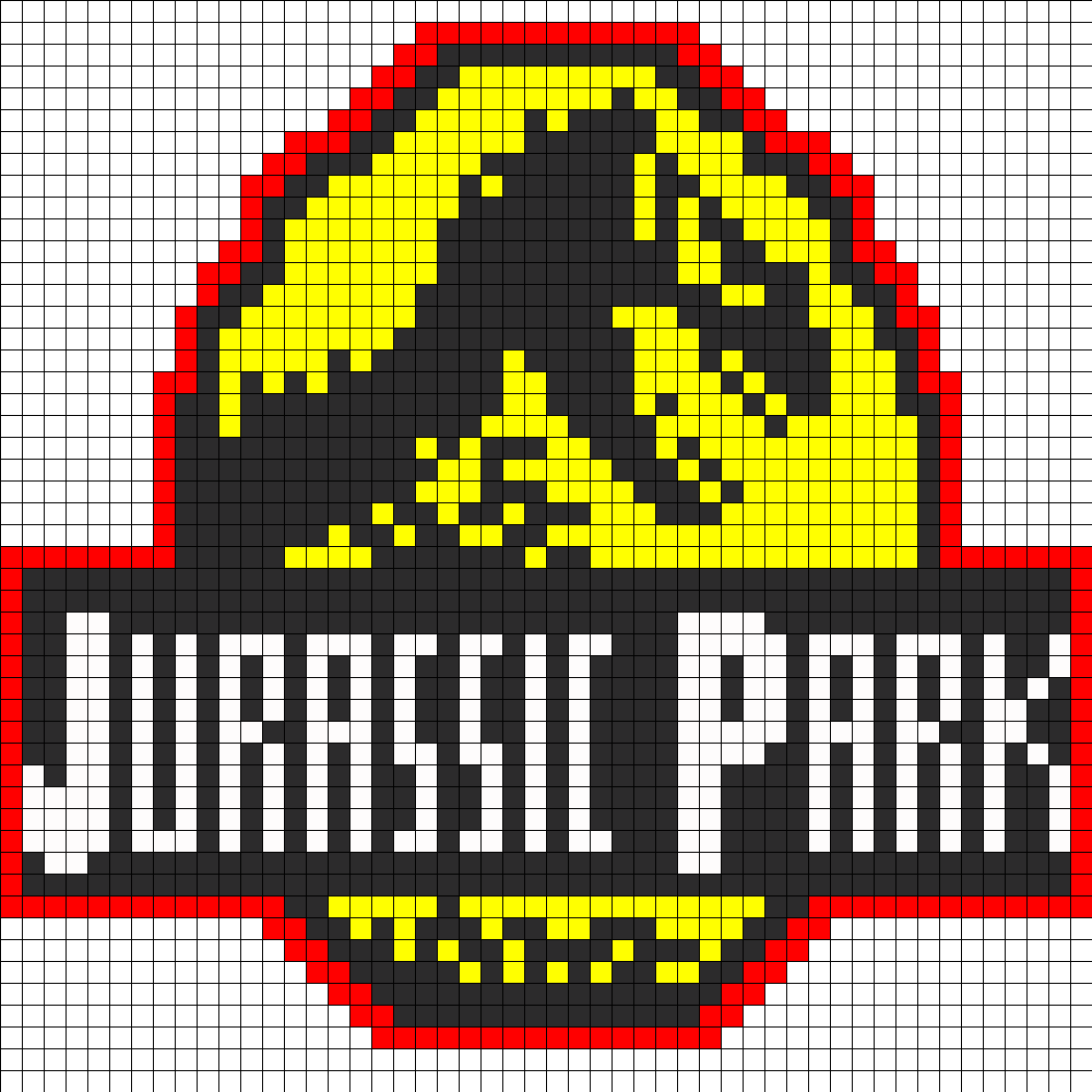 Jurassic Park Logo Perler Bead Pattern / Bead Sprite - Hama Beads Jurassic Park Clipart (1050x1050), Png Download