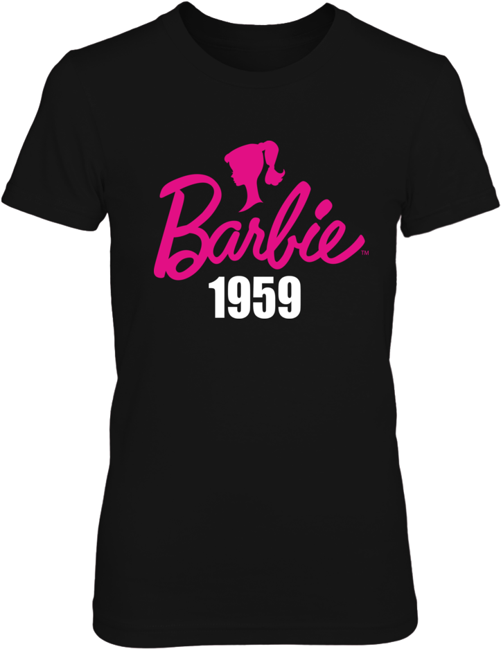 Classic Barbie 1959 T-shirt, Iconic Barbie Script Logo - Camisas De Musical Ly Clipart (1000x1000), Png Download