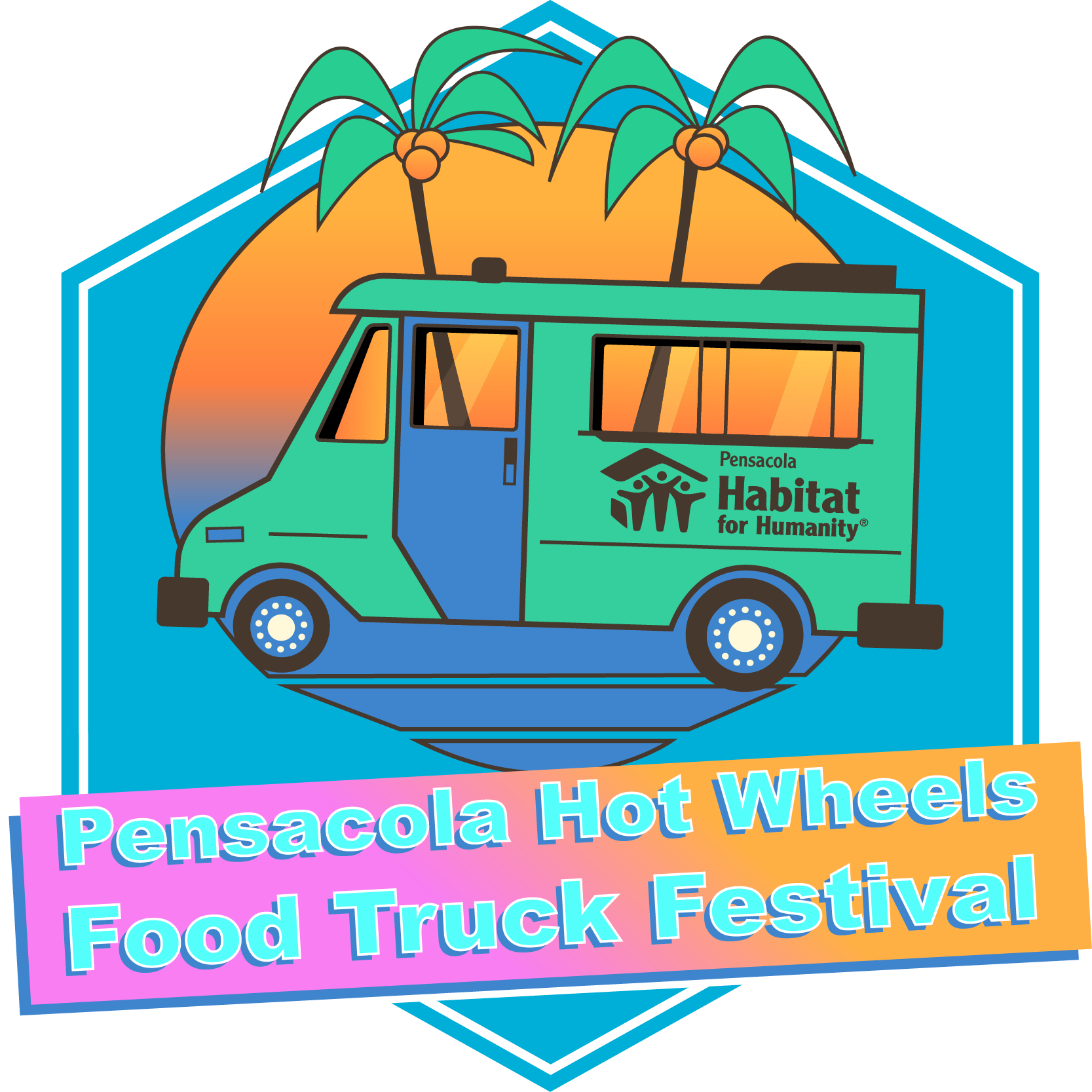 Hot Wheels Food Truck Festival - Habitat For Humanity Clipart (1667x1667), Png Download