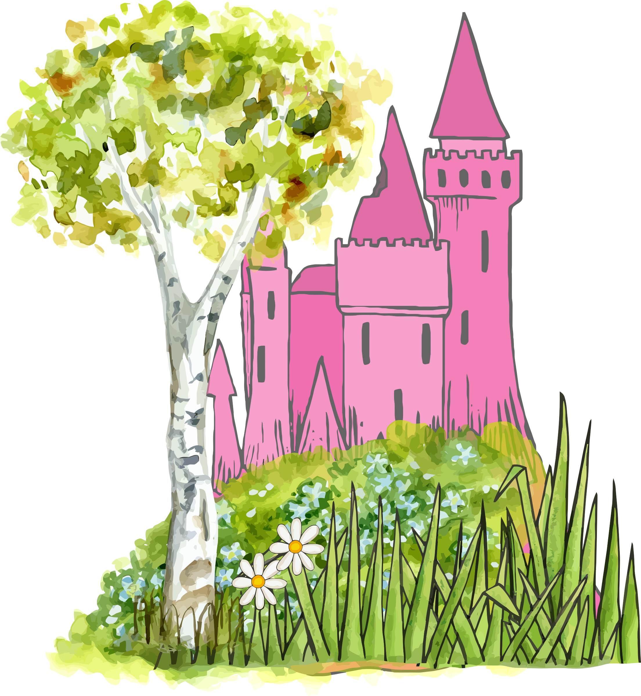 Fairytale Png Transparent Images All File - Fairytale Castle Clip Art (2209x2396), Png Download