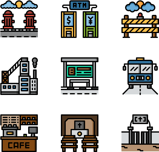 In The Village Clipart (600x564), Png Download