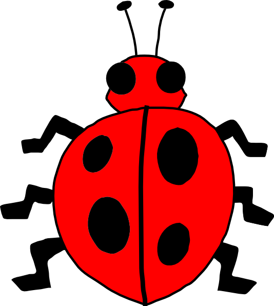 Red Lady Bug Svg Clip Arts 534 X 596 Px - Png Download (534x596), Png Download