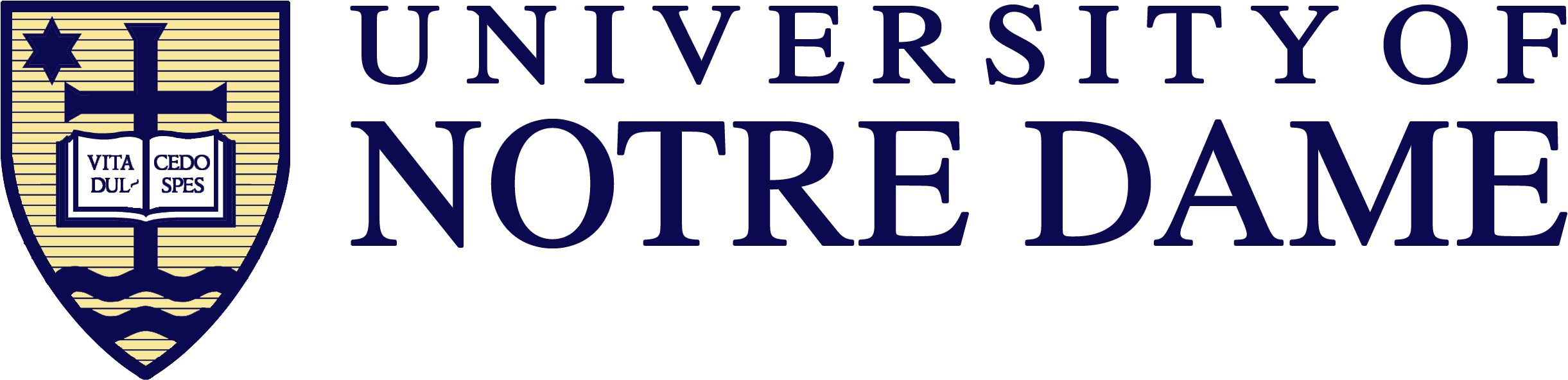 Notredame - Notre Dame University Png Clipart (2592x730), Png Download