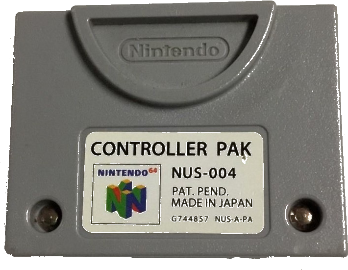 Nintendo 64 Memory Controller Pak - Nintendo 64 Clipart (753x591), Png Download