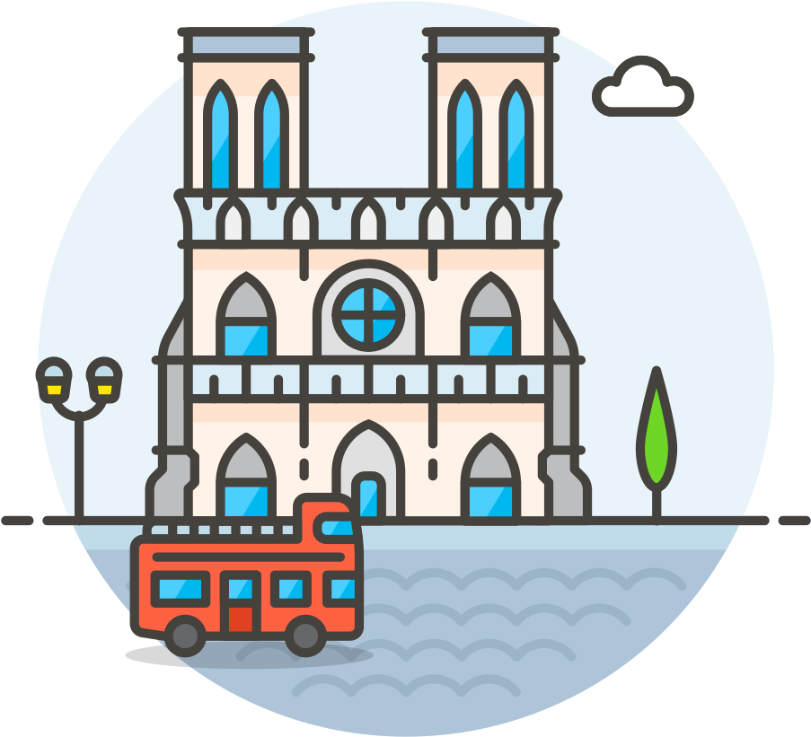 Download Svg Download Png - Cathédrale Notre-dame De Paris Clipart (1024x1024), Png Download