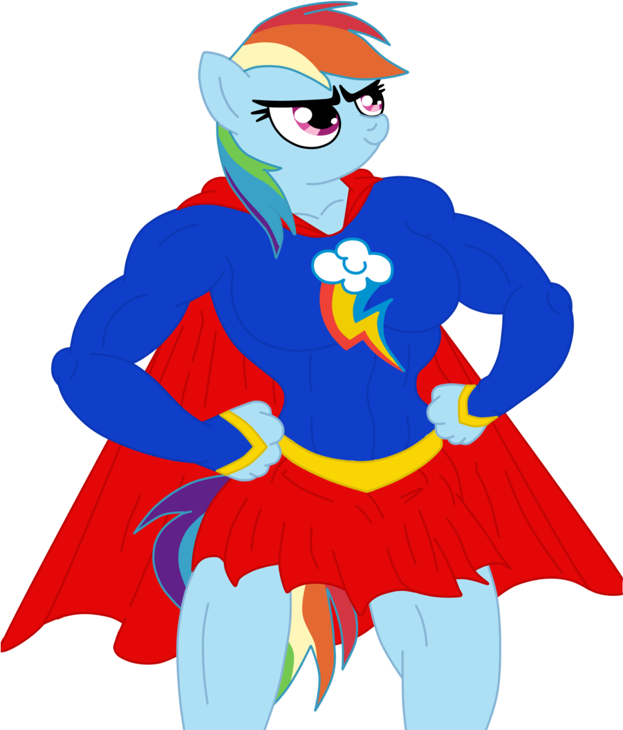 Uploaded - Rainbow Dash Supergirl Clipart (900x1143), Png Download
