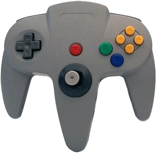 Circa, M05786-gr, Nintendo 64, Controller With Long - Nintendo 64 Clipart (700x700), Png Download