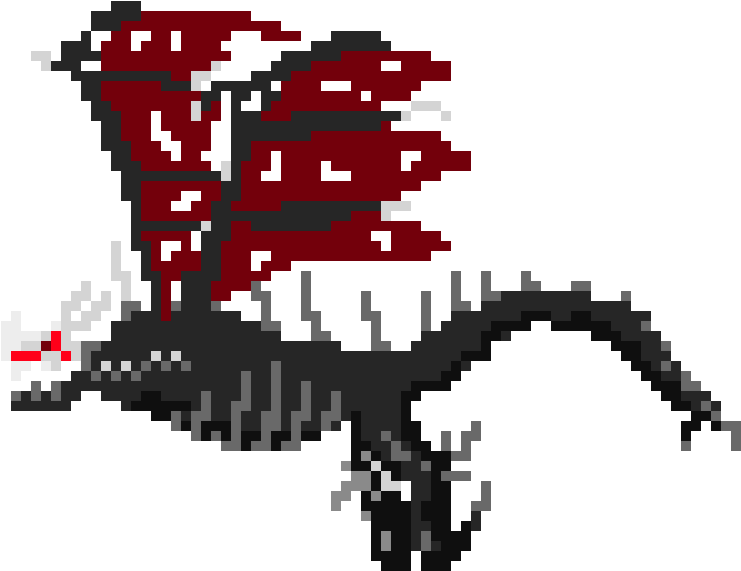 Grimm Dragon - Pixel Art Dragon Png Clipart (1000x670), Png Download