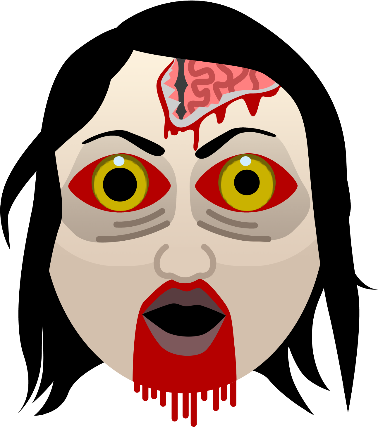 Walking Dead Zombie Dailydot - Illustration Clipart (1292x1462), Png Download