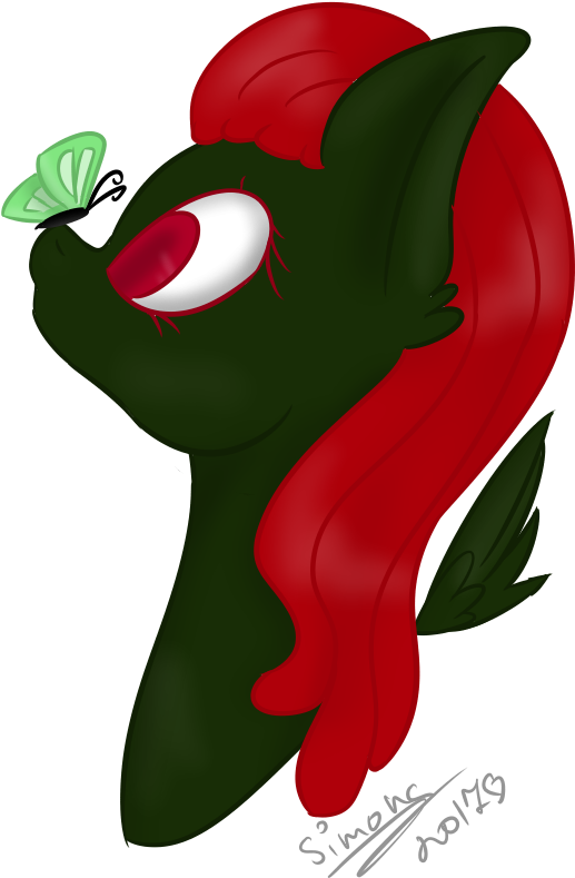 Blood And Debby, Bust, Butterfly, Cute, Dreadlocks, - Cartoon Clipart (517x789), Png Download
