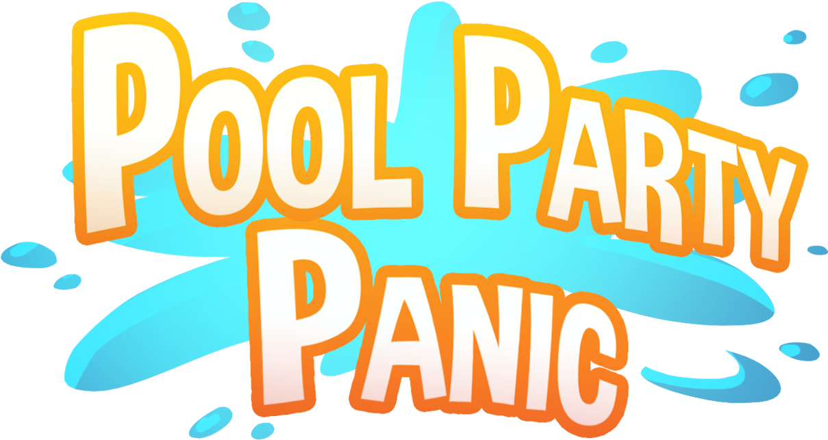 Pool Party Panic - Pool Party Panic Logo Clipart (1209x643), Png Download