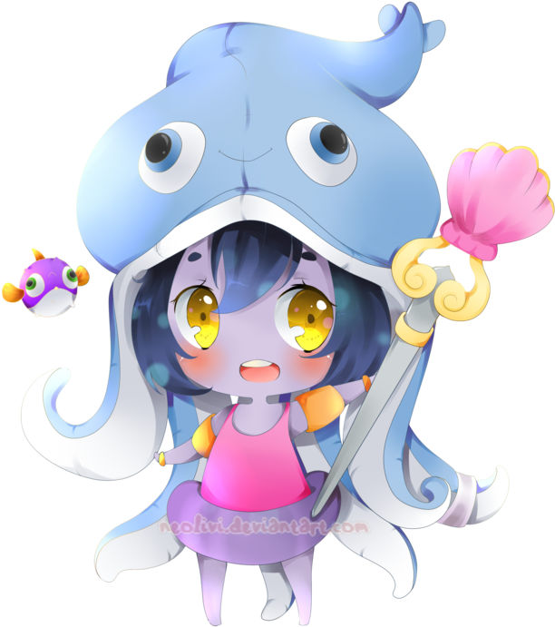 Pool Party Lulu Png - Cartoon Clipart (800x760), Png Download