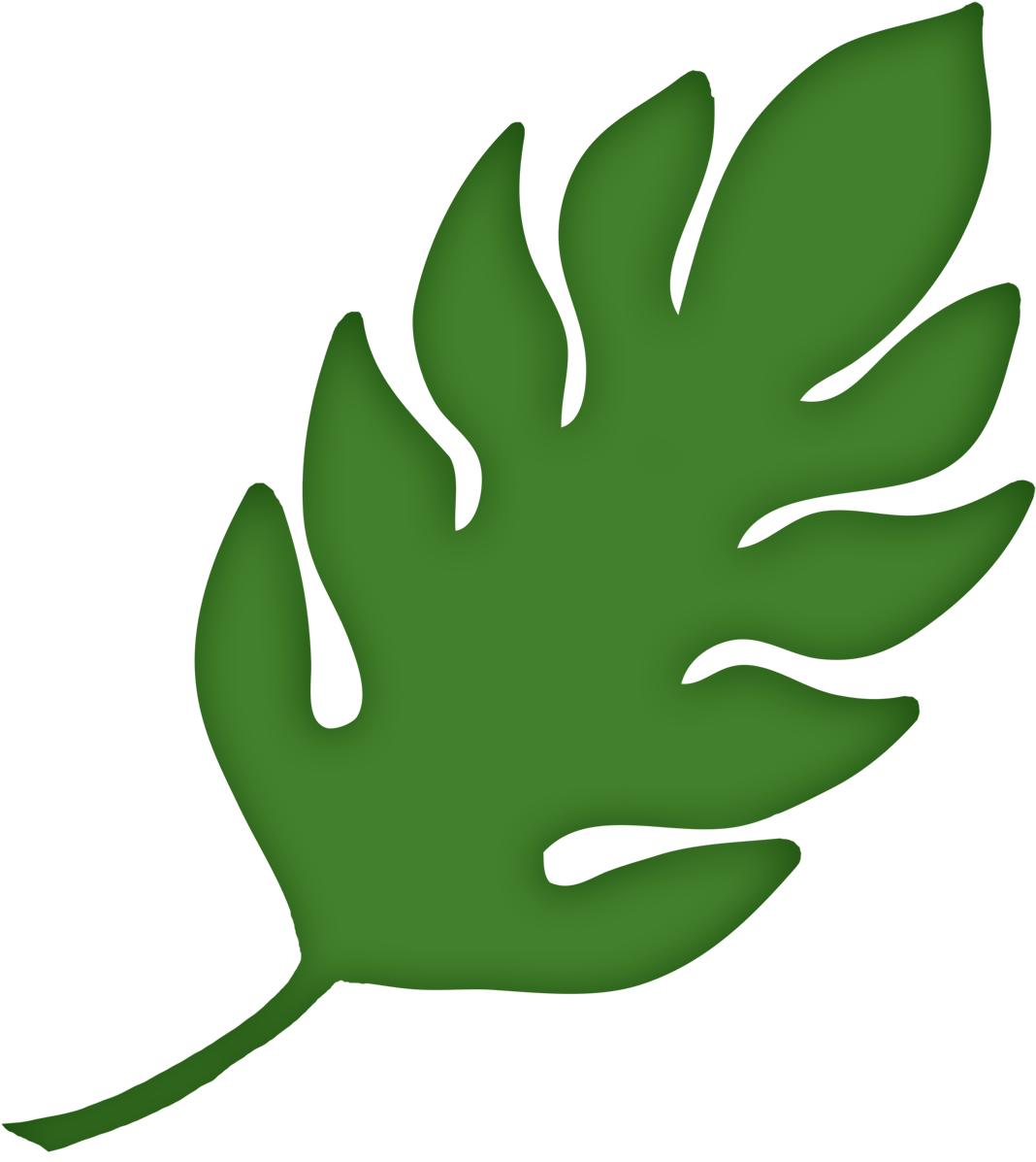 Photo By @daniellemoraesfalcao - Safari Leaves Clipart - Png Download (1076x1200), Png Download