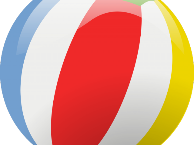 Beach Ball Clipart Pool Party - Sphere - Png Download (640x480), Png Download