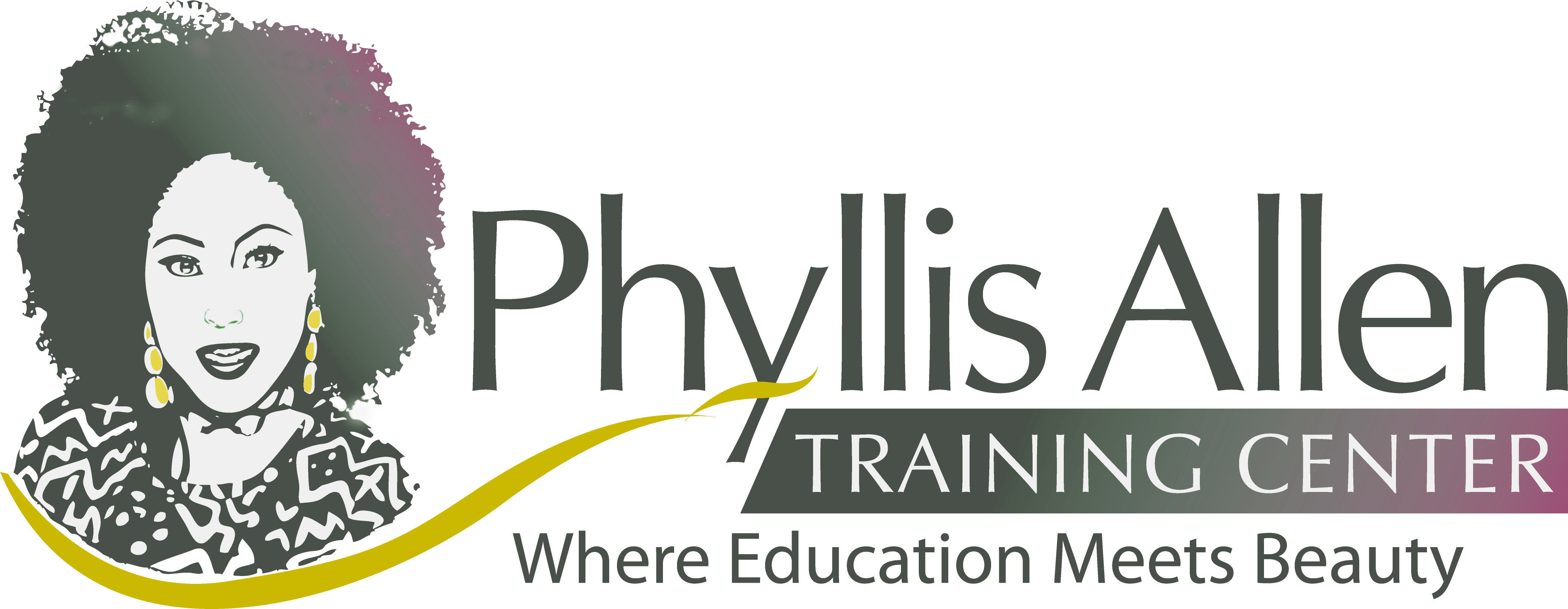 Phyllis Allen Training Center - Graphic Design Clipart (4240x1650), Png Download