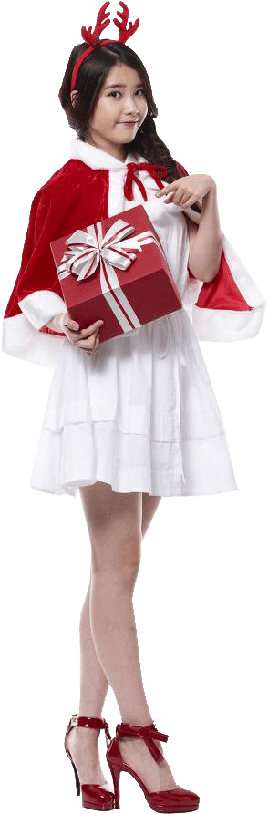 Download - Lee Ji Eun Merry Christmas Clipart (586x960), Png Download