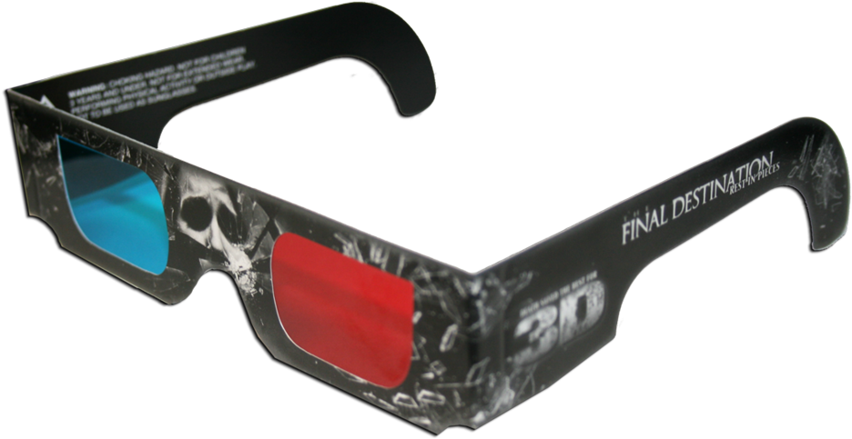 The Final Destination 3d Glasses , Png Download Clipart (936x483), Png Download