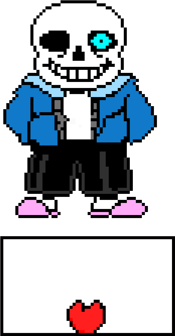 Undertale Sans - Sans Undertale Sprite Clipart (620x1170), Png Download