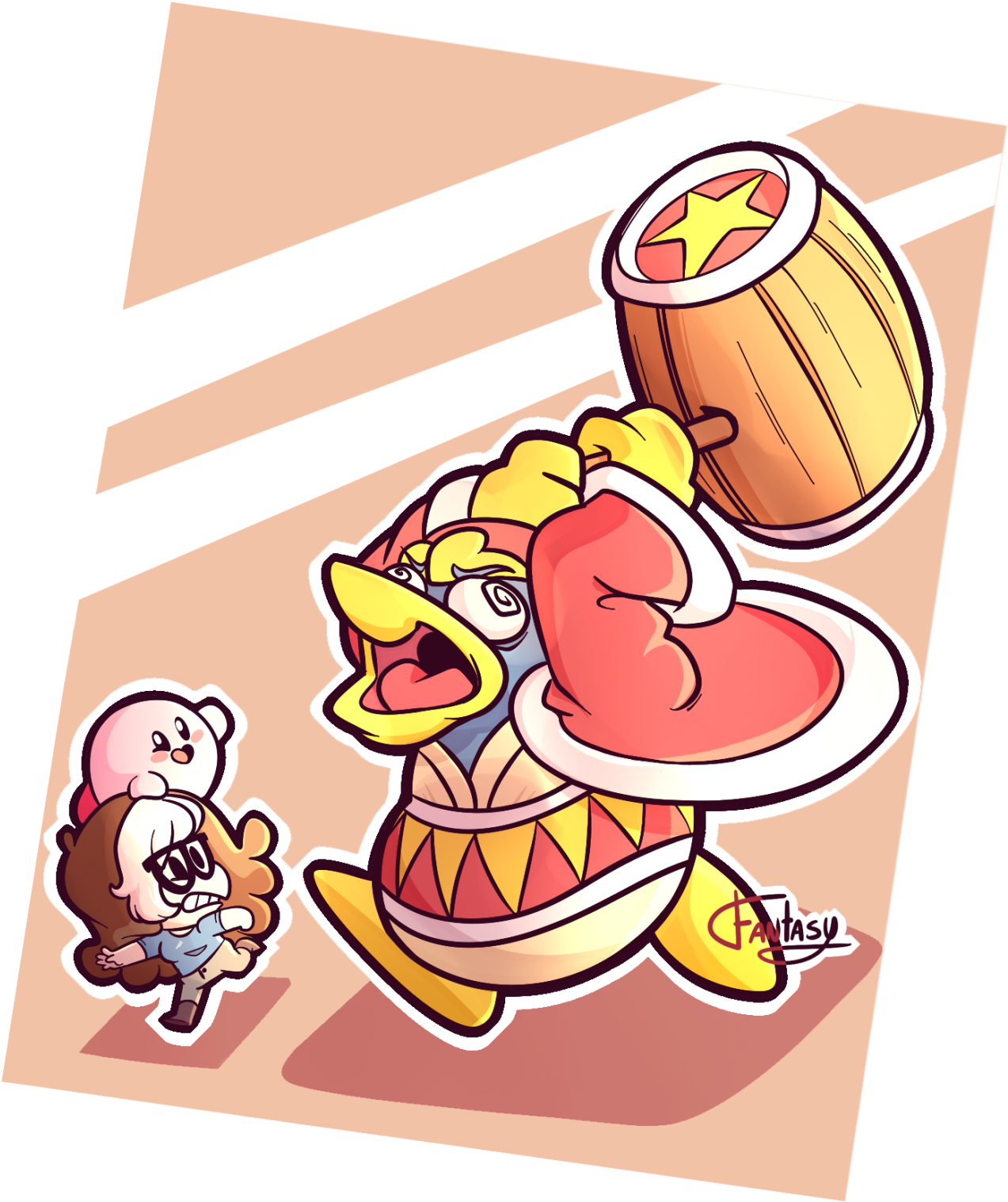 The King Himself Wants To Clobbah My Buttah 🐧 🔨 🍑 - Cartoon Clipart (1280x1516), Png Download