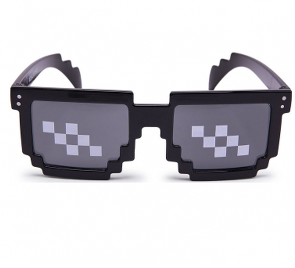 8 Bit Glasses Png Clipart (1000x1231), Png Download