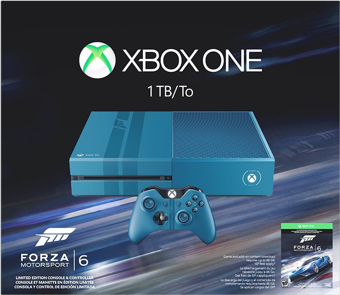 Blue Xbox One Forza Bundle Clipart (1300x975), Png Download