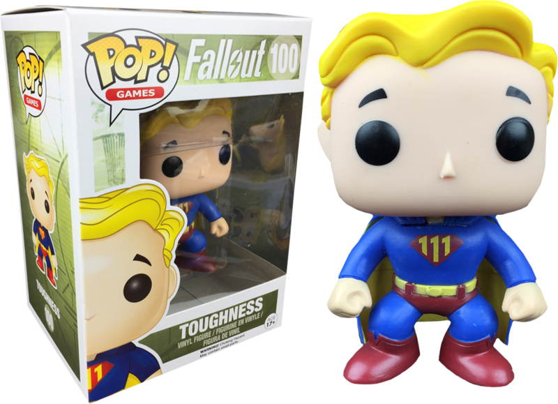 Vault Boy Toughness Pop Vinyl Figurine - Vault Boy Funko Pop Clipart (800x579), Png Download