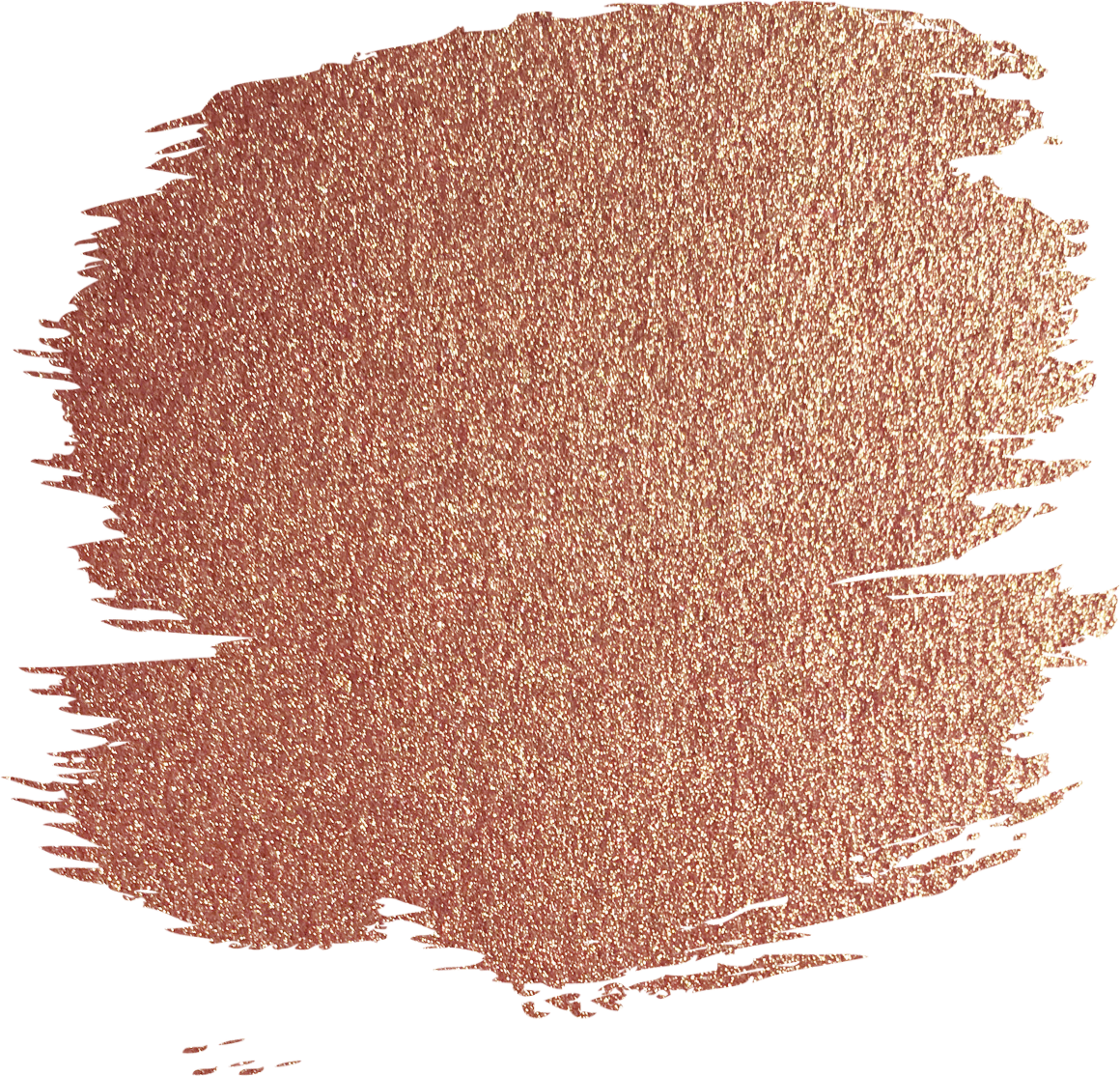 Rosegold Glitter Gold Foil Overlay Brushstroke Ftestick - Rose Gold Glitter Png Clipart (1160x1114), Png Download