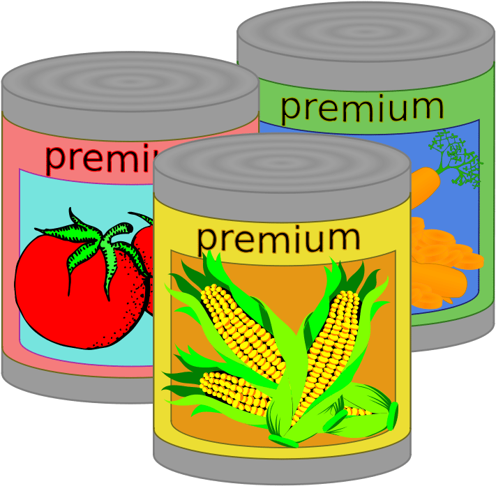 Canned Food Clipart Png - Canned Food Clip Art Transparent Png (600x589), Png Download