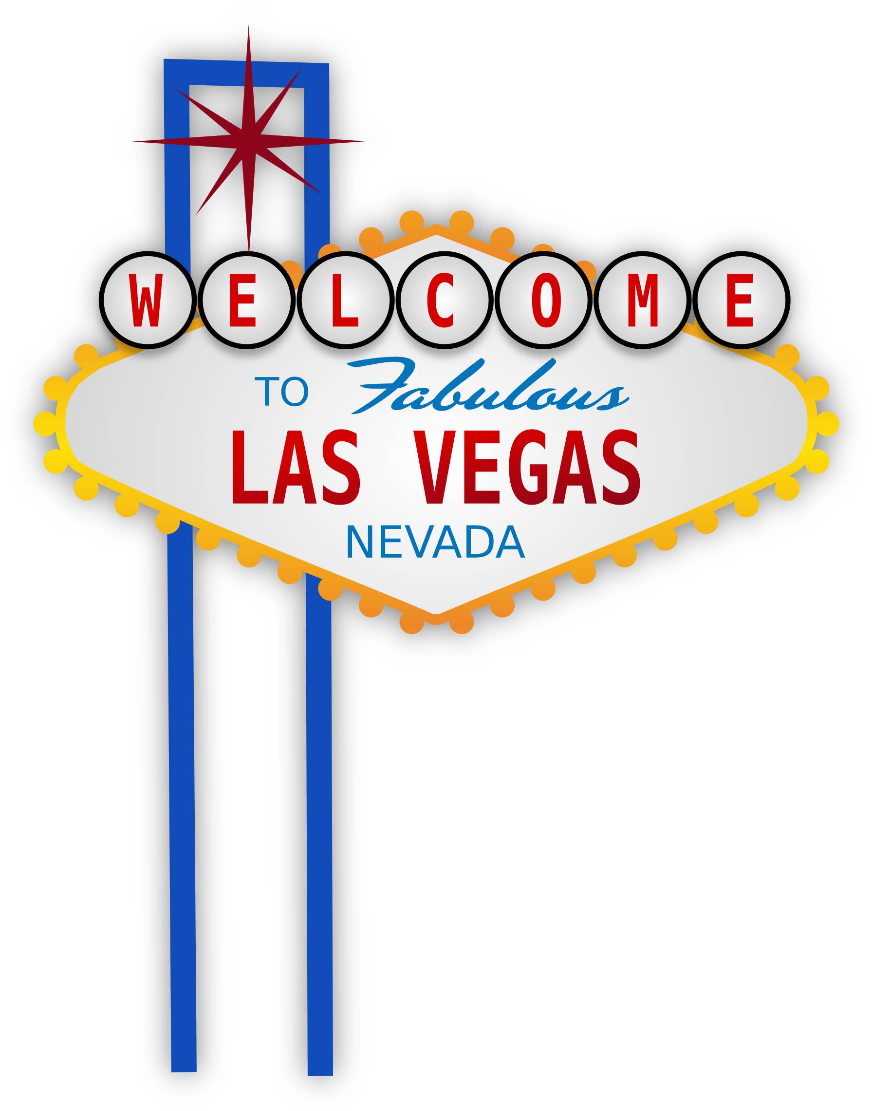 Big Image - Las Vegas Sign Clip Art - Png Download (1897x2400), Png Download