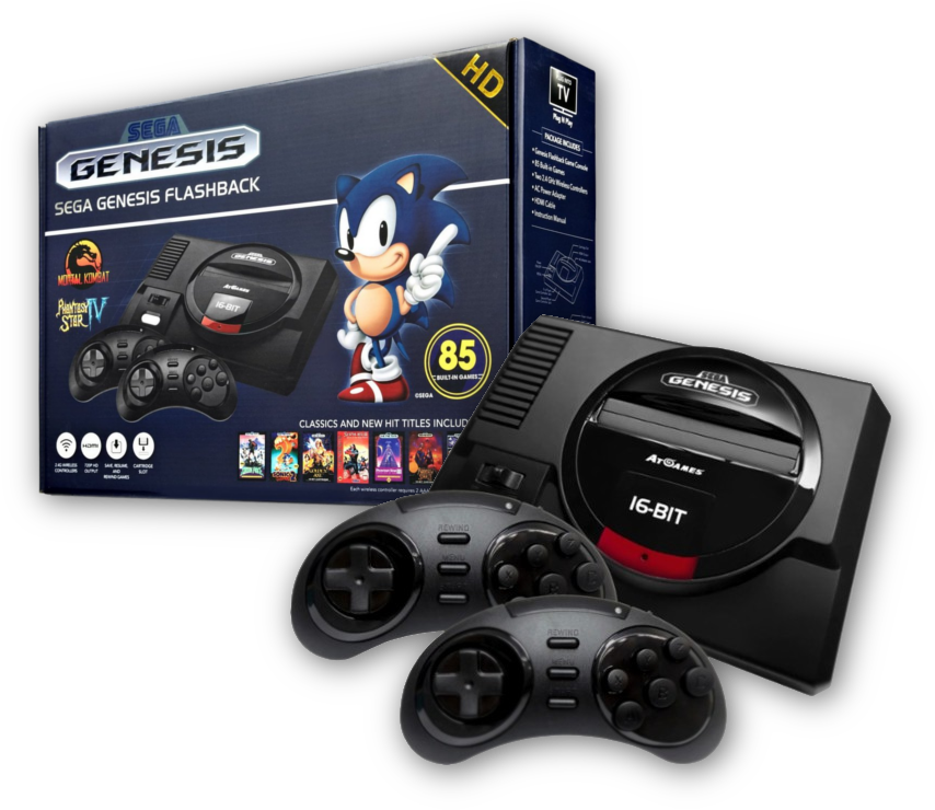 Sega Genesis Flashback Hd - Sega Genesis Classic Game Flashback Clipart - L...