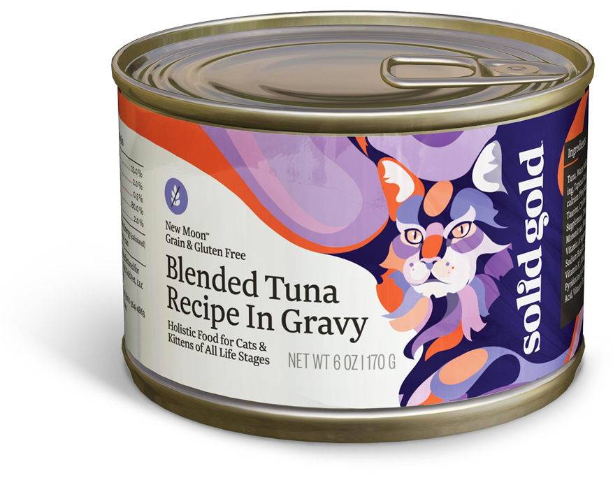 Solid Gold 6oz Blended Tuna - Cat Food Clipart (902x1280), Png Download