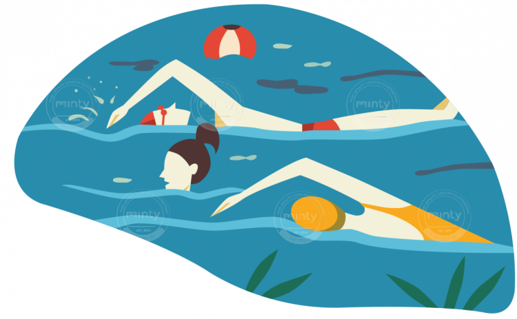 Swim - Swim Illustration Clipart (750x463), Png Download