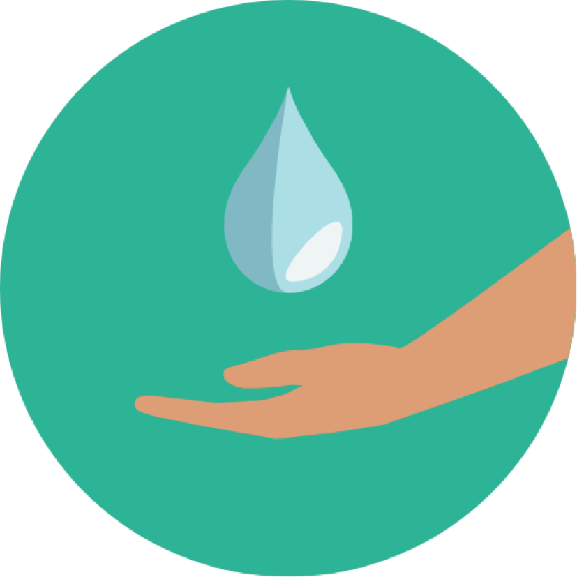 Water Flat Icon Png Clipart (827x827), Png Download