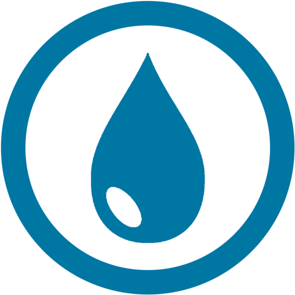 Water Icon New - Circle Clipart (1000x1000), Png Download
