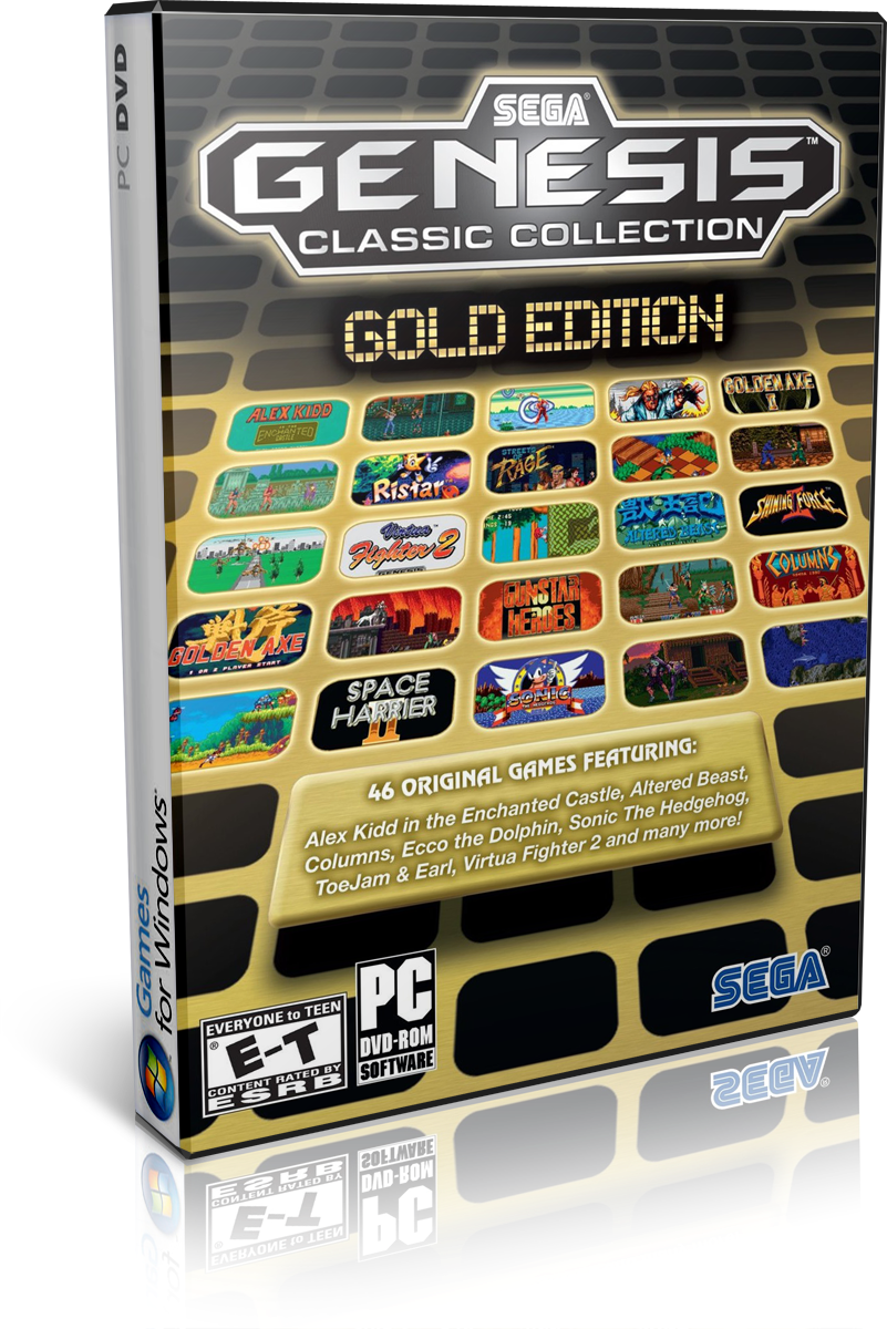Sega Genesis Classic Collection Gold Edition Clipart (801x1200), Png Download
