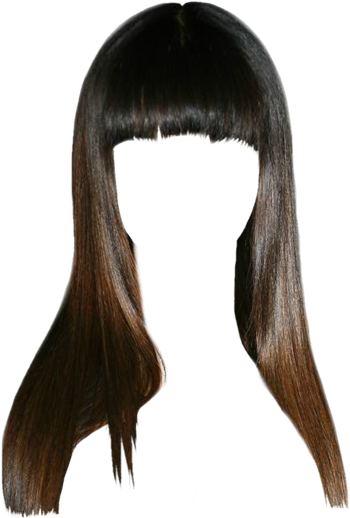 Hannah Simone Formal Long Straight Hairstyle With Blunt - Lace Wig Clipart (521x625), Png Download