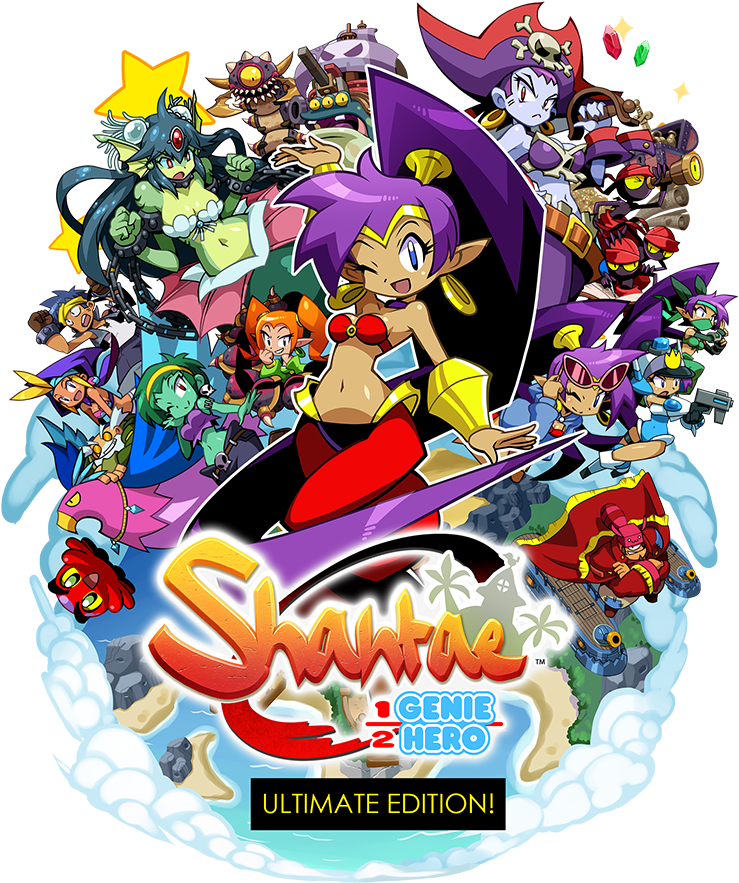Shantae Half Genie Hero Ultimate Edition Switch Cover Clipart (800x964), Png Download