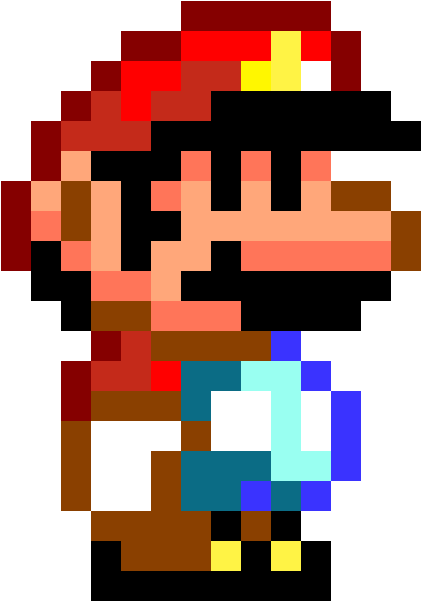 Super Mario World Pixel Art Clipart (690x710), Png Download