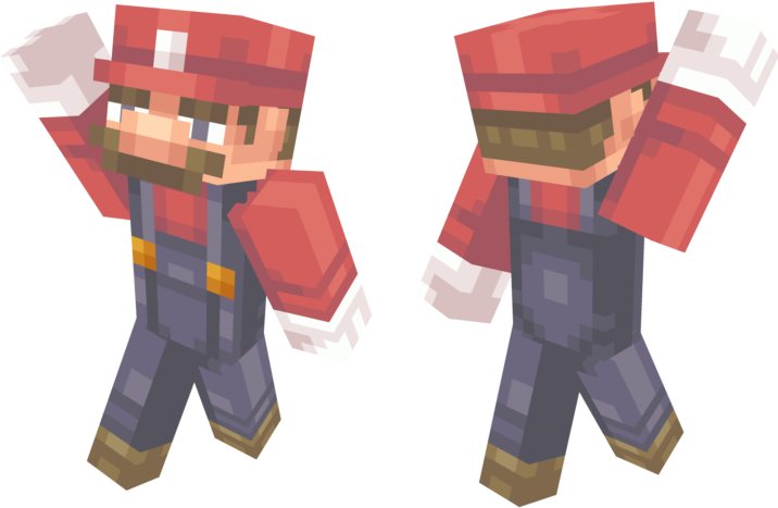 Super Smash Bros Brawl - Super Smash Bros Mario Minecraft Skins Clipart (800x800), Png Download