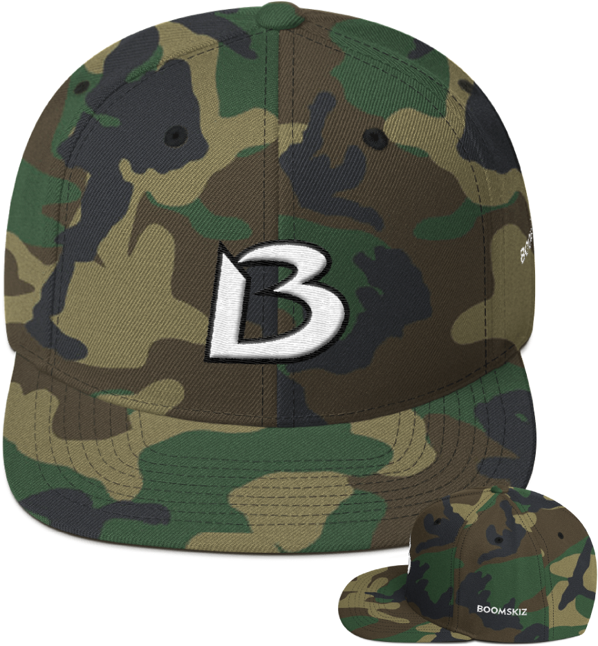 Boomskiz® Signature B Snapback Hats Clipart (865x935), Png Download
