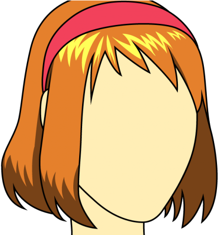 Hair Clipart Bangs - Cartoon - Png Download (640x480), Png Download