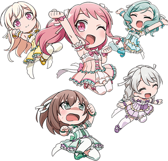 Download Pastel*palettes Image - Bang Dream Girls Band Party Pico Clipart (584x562), Png Download