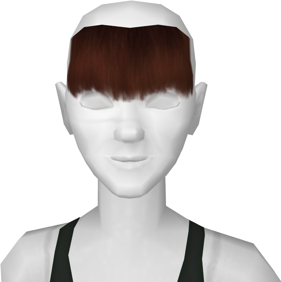 Flaritron Bangs Brown - Girl Clipart (1365x1024), Png Download
