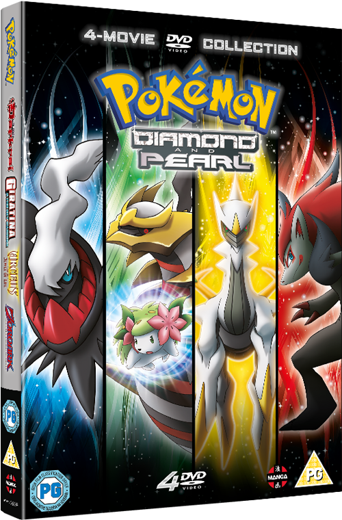 Pokemon Movie 10-13 Collection - Pokemon Rise Of Darkrai Dvd Clipart (530x795), Png Download