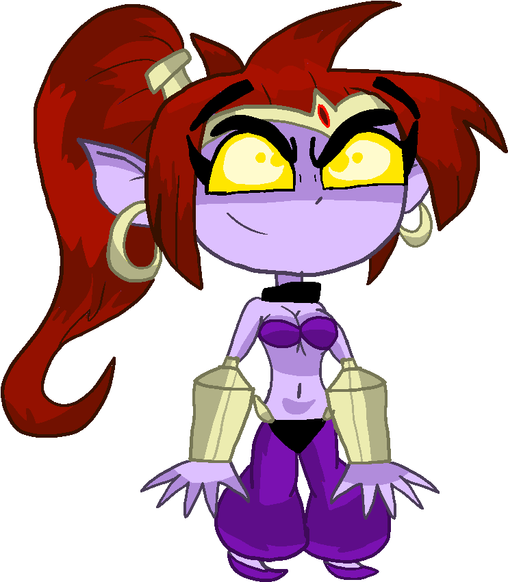 Nega Shantae - Cartoon Clipart (935x907), Png Download